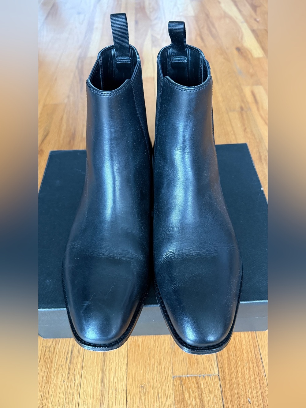 EUC Coach Mens Metropolitan Black Leather Chelsea Boots Size 8D In Box MSRP $295 - Picture 3 of 8